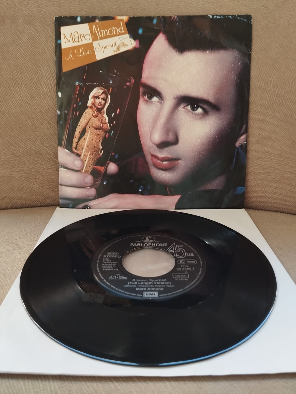 MARC ALMOND - Lover Spurned  1990 Almanya Basım 45 LİK PLAK-2.EL