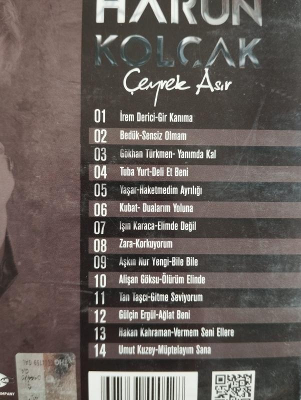 Harun Kolçak - Çeyrek Asır - 2016 Türkiye Basım - 2. El CD Albüm