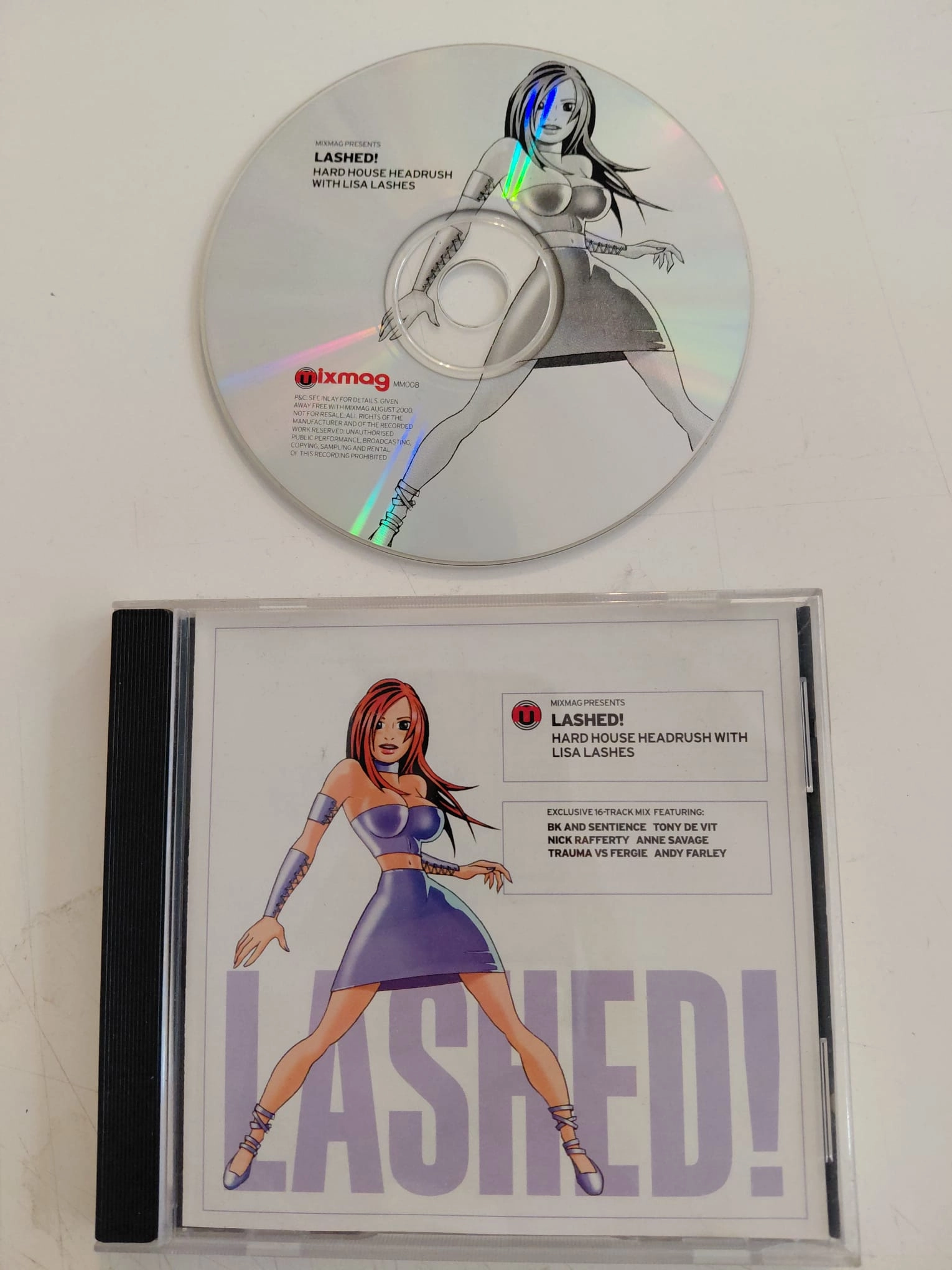 Lisa Lashes –  Lashed  – 2000 İngiltere Basım -  CD Albüm-2.el