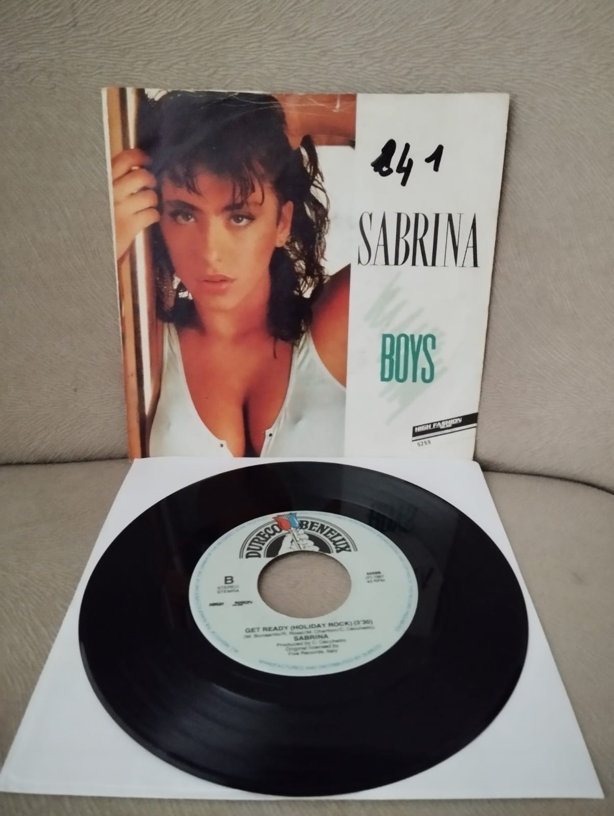 SABRINA -  Boys (Summertime Love) -  1987 Hollanda Basım 45lik Plak