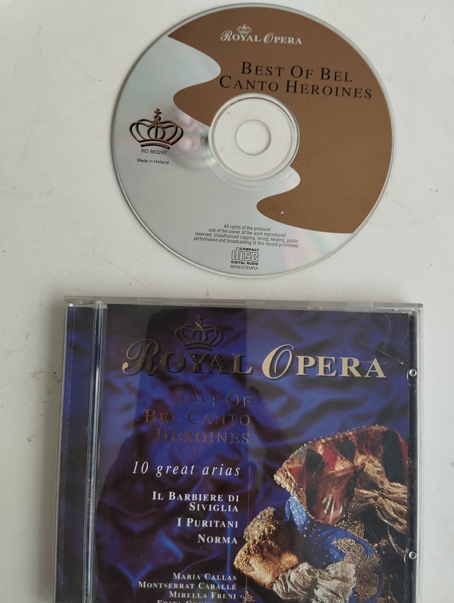 Best of Bel Canto Heroines / Maria Callas - Montserrat Caballe - 1995 Hollanda Basım- 2.El CD Albüm