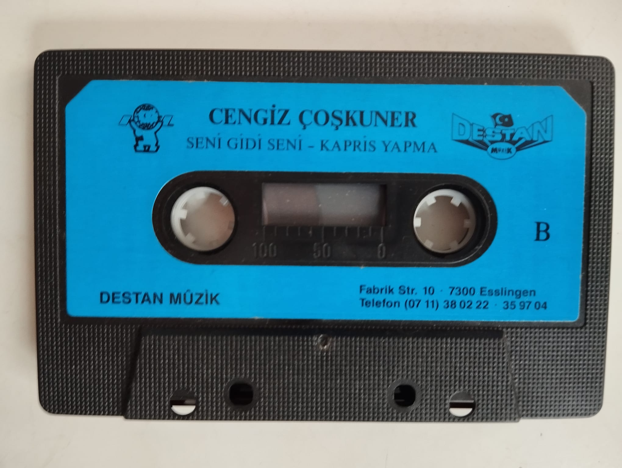 Cengiz Coşkuner – Seni Gidi Seni - 1990 Almanya Basım Nadir Kaset / Destan -Kapaksız-2.el
