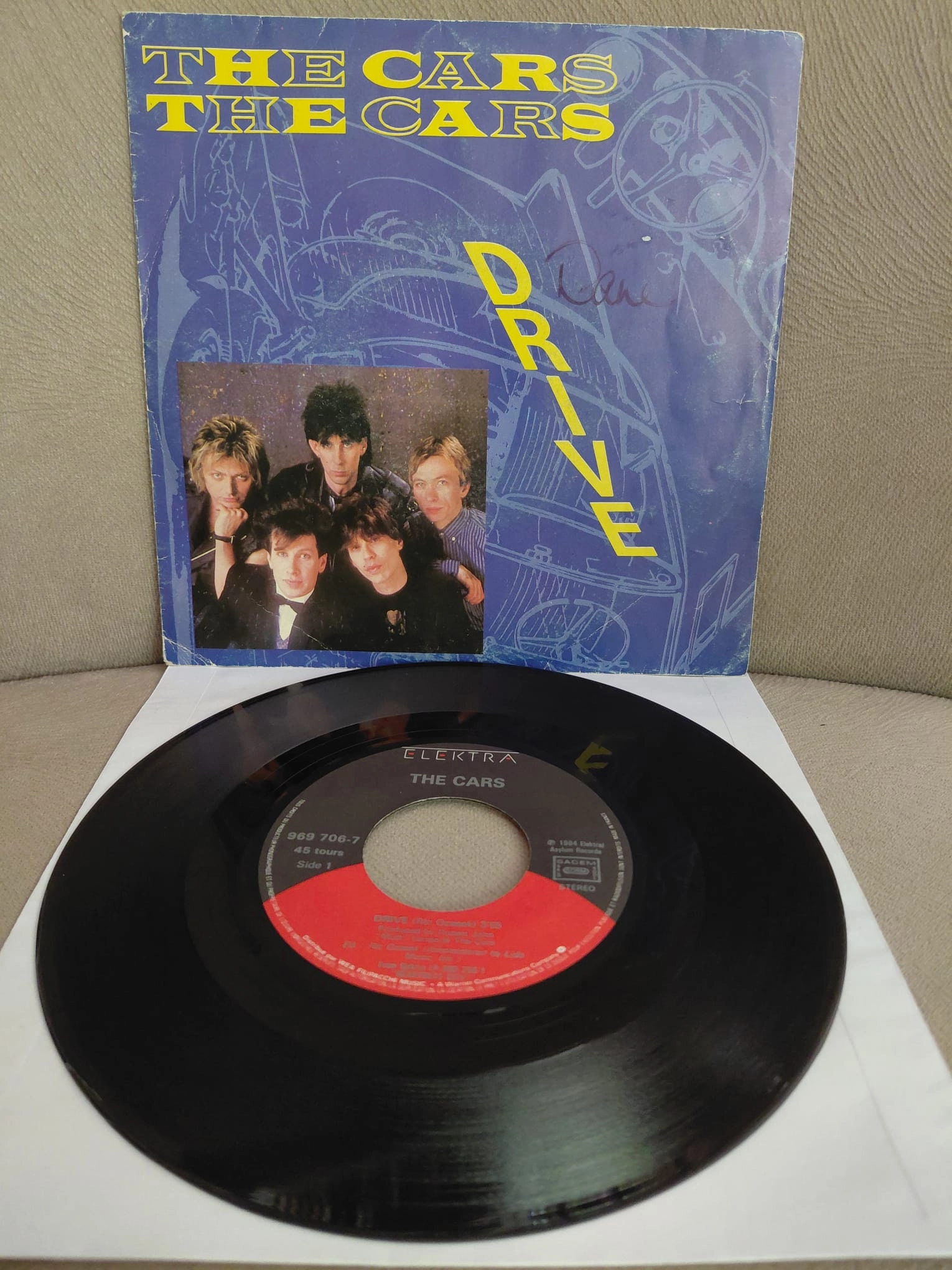 The Cars  – Drive - 1984  Almanya Basım 45’lik  Plak