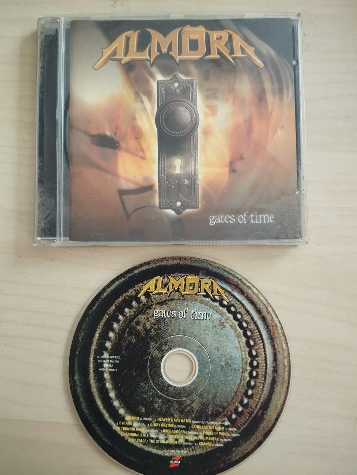 Almora – Gates Of Time - 2002 Türkiye Basım - CD Albüm-2.EL