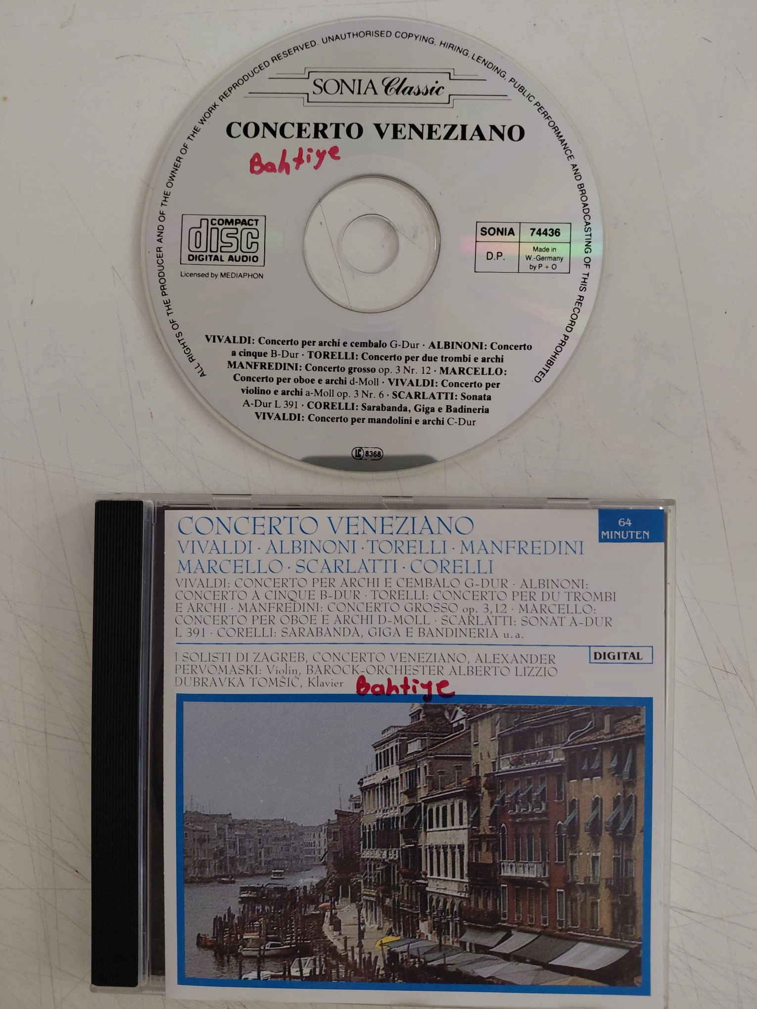 Concerto Veneziano -  1989  Almanya Basım Albüm-2.El