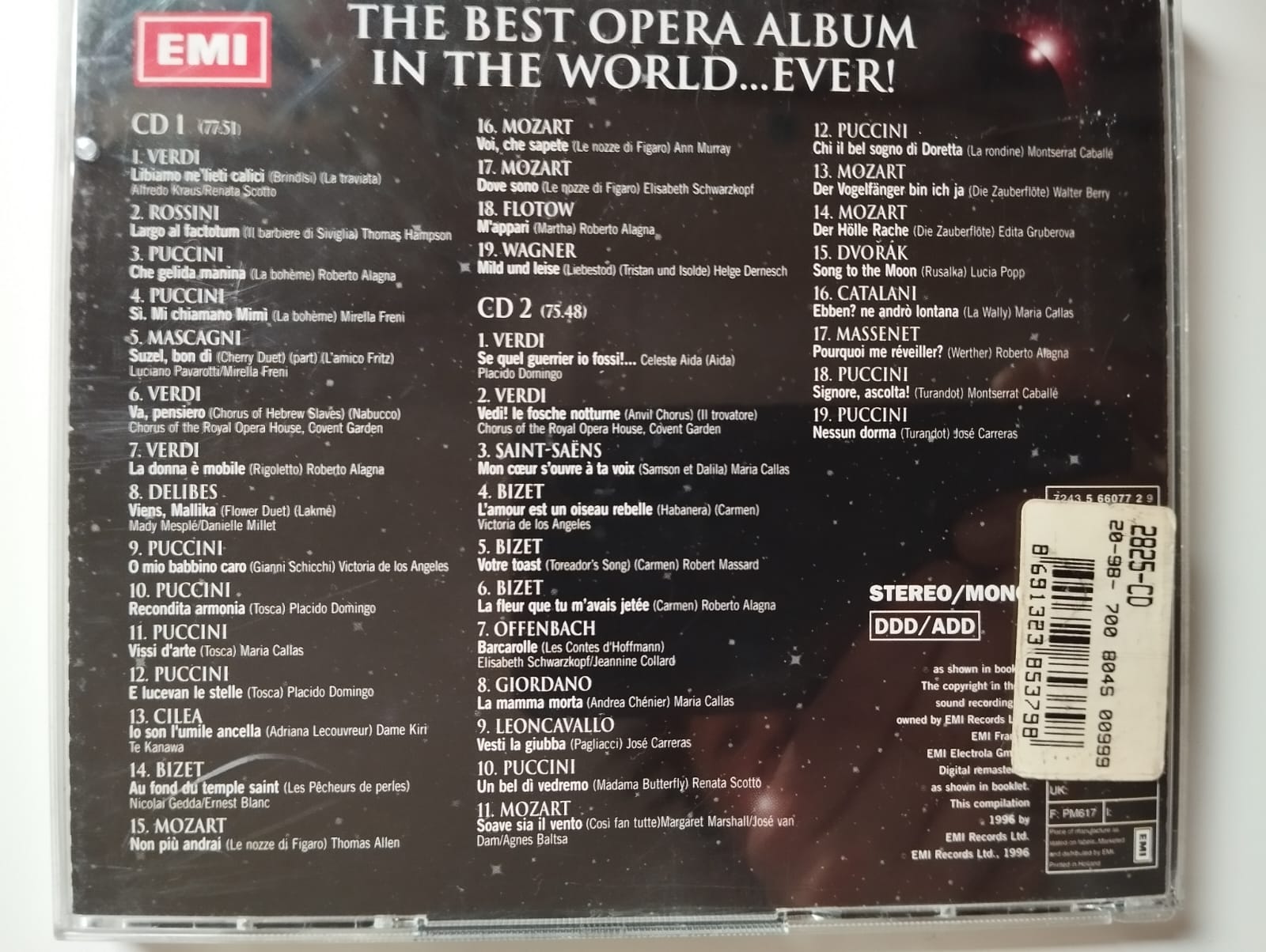 The Best Opera /Album İn The World ..Ever - Fransa Basım 2. El 2xCD Albüm