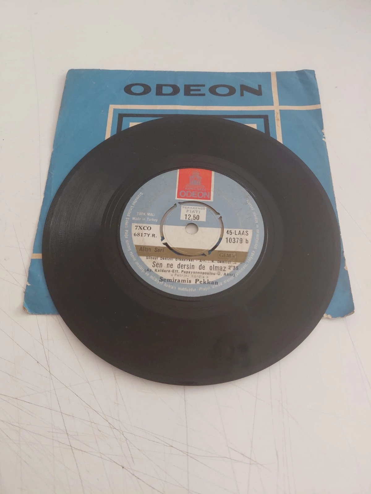 Semiramis Pekkan – Senden Vaz Geçemem  - 1971 Türkiye Basım 45’lik Plak-2.el