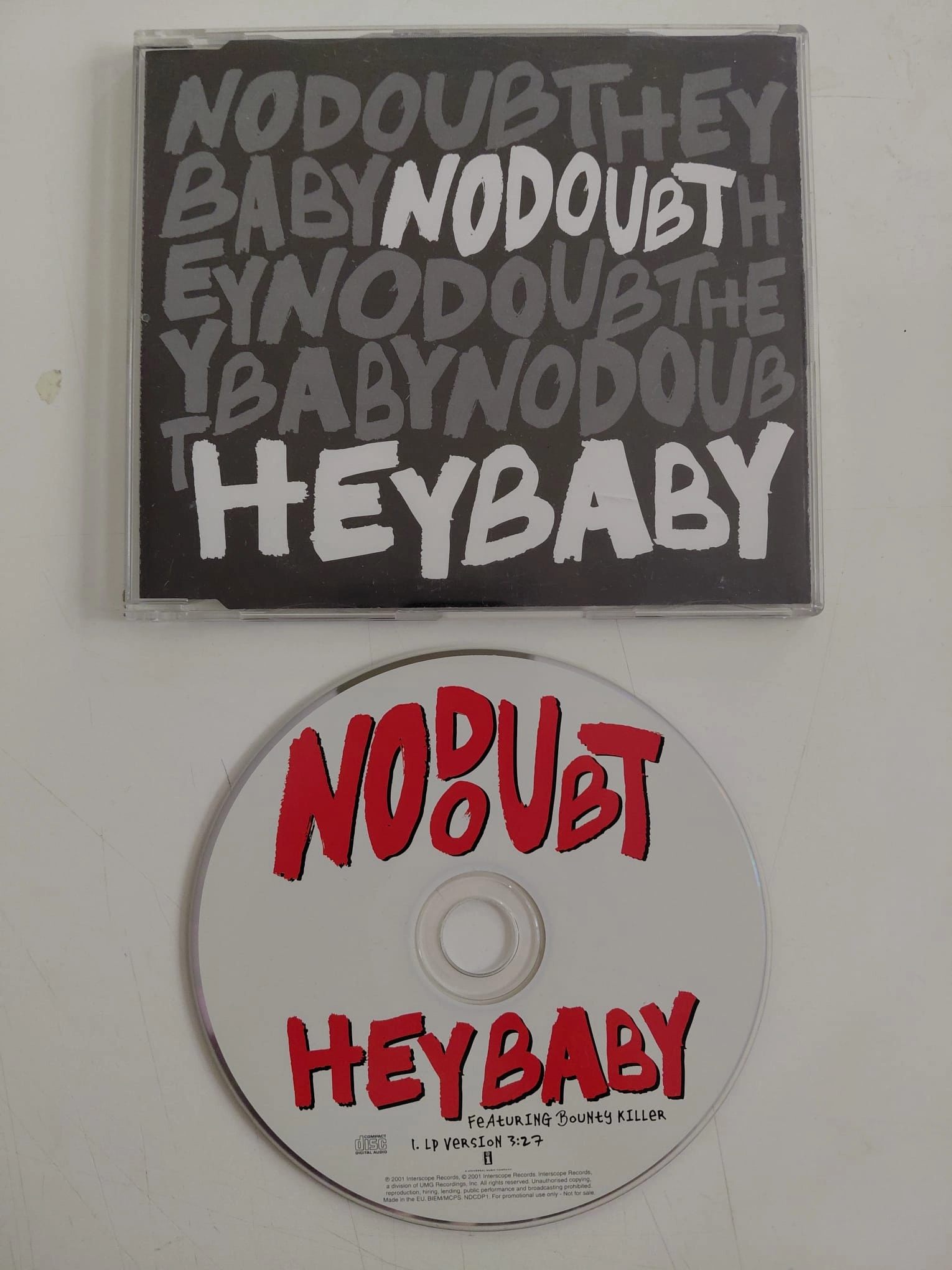 No Doubt  – Hey Baby  - 1999  Avrupa Basım - CD, Single, Promo-2.el