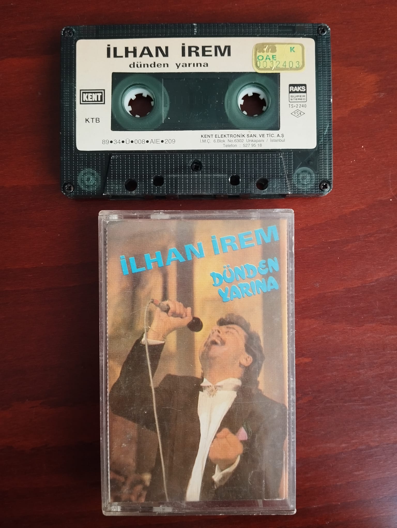 İlhan İrem – Dünden Yarına - 1989 Türkiye Basım Kaset -2.el