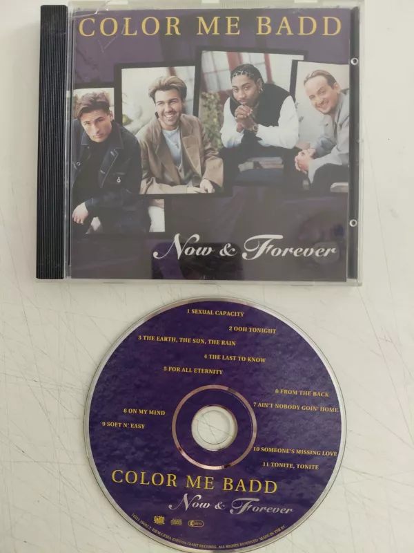 Color Me Badd – Now & Forever -  1996  Avrupa Basım Albüm (Hip Hop) -2.el