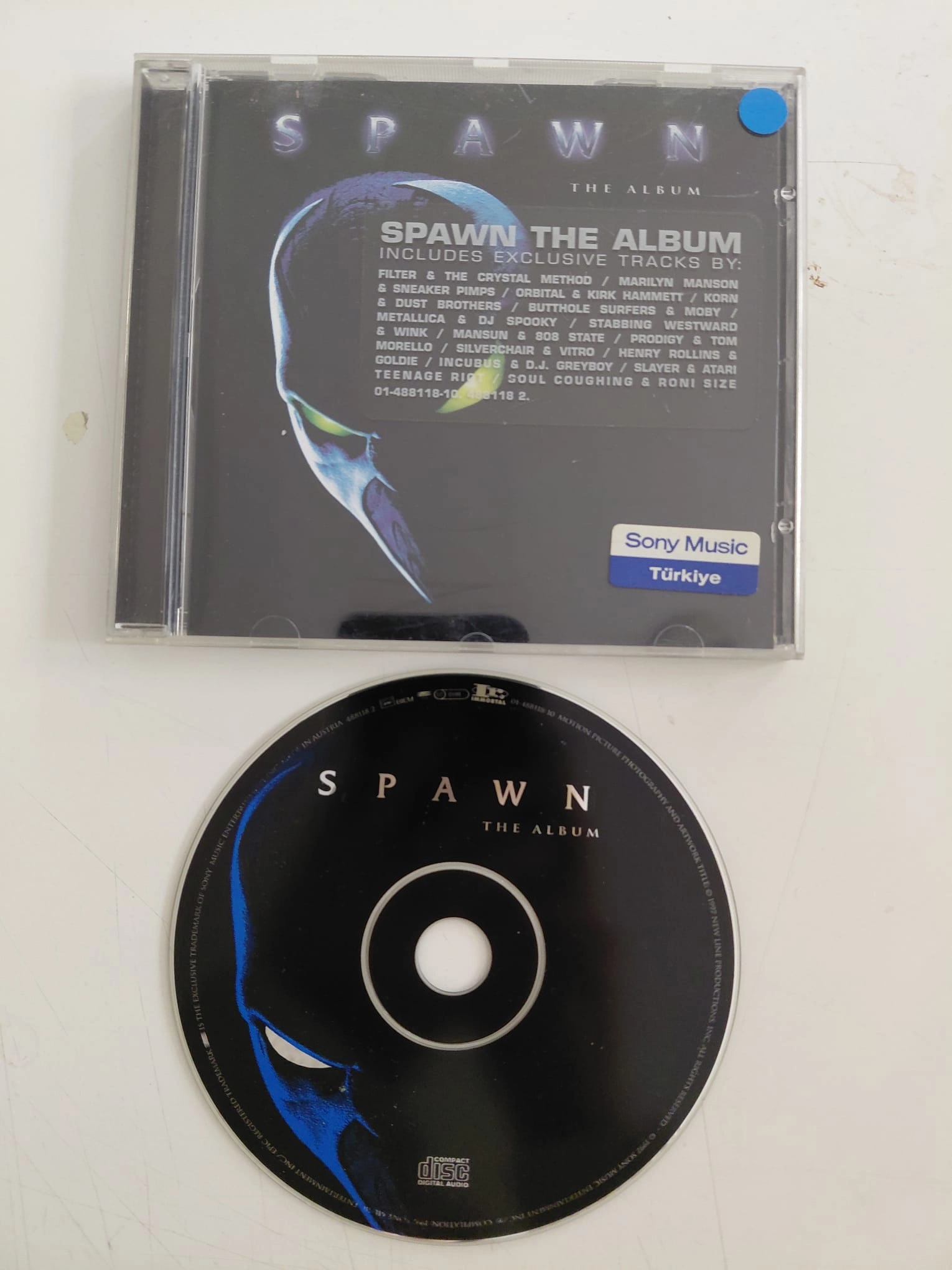 Spawn (The Album) - (Marilyn Manson , Slayer ,Metallica..) – 1997  Avrupa Basım - CD Albüm-2.el