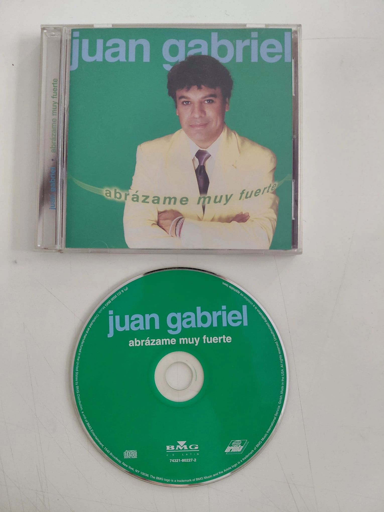 Juan Gabriel –  Abrazame Muy Fuerte - 2000 USA Basım - CD Albüm-2.el