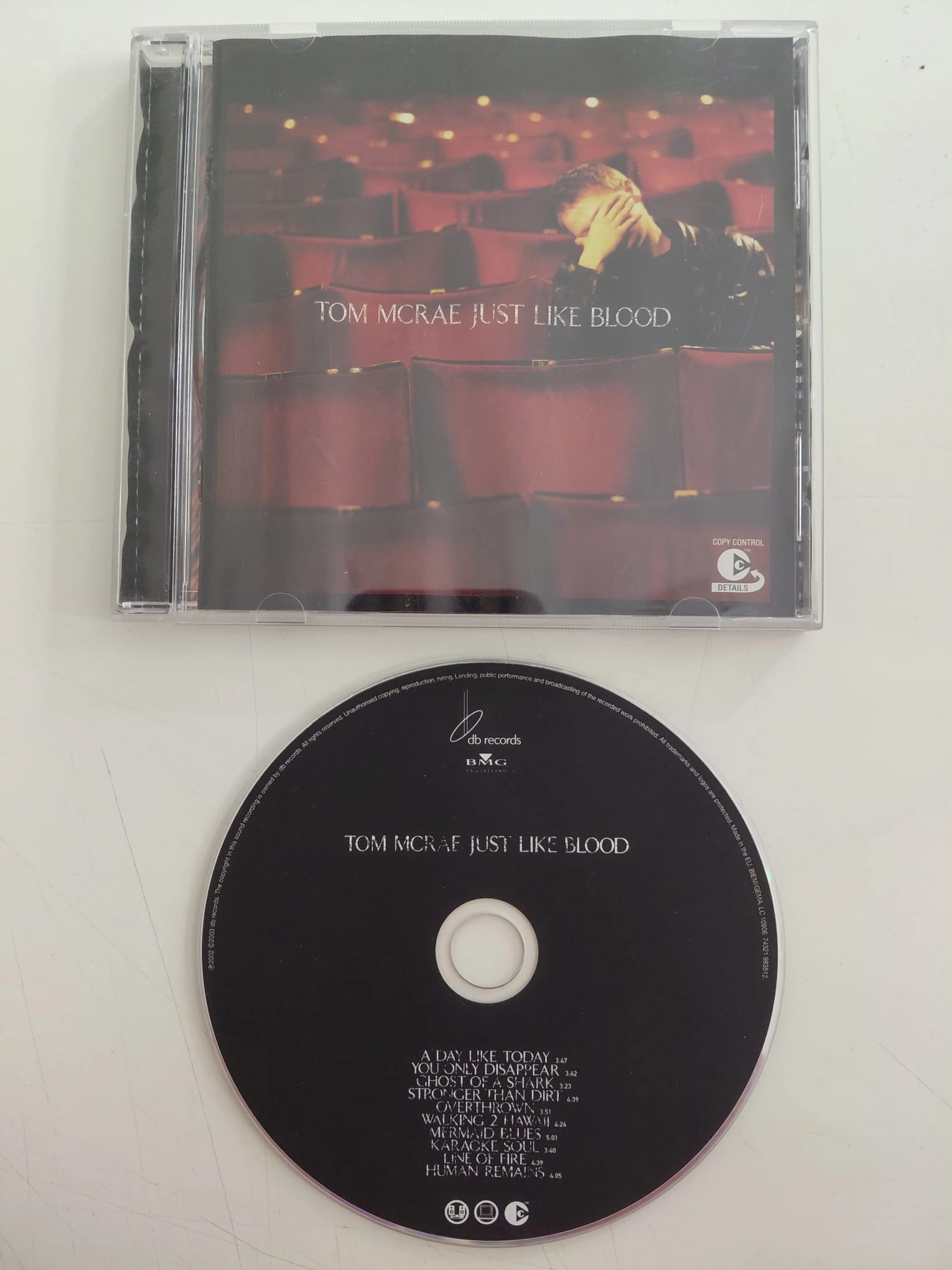 Tom McRae  – Just Like Blood - 2003  Avrupa Basım - CD Albüm-2.el