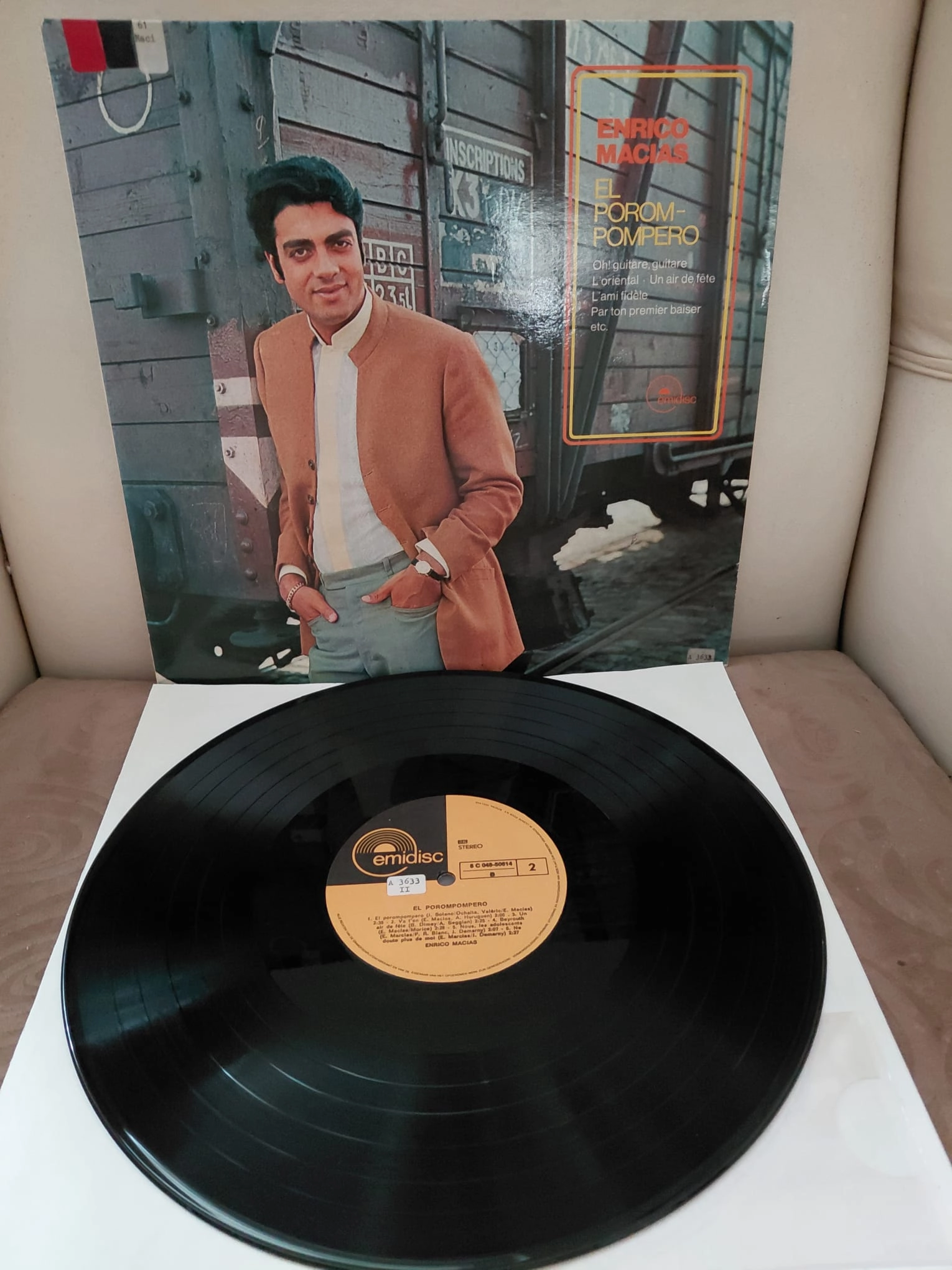 Enrico Macias  –  El Porom-Pompero -  1972  Hollanda Basım LP Plak