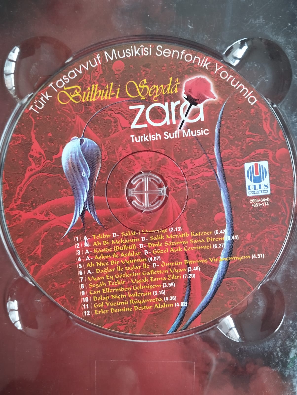 Zara  ‎– Bûlbûl-i Şeydâ (Türk Tasavvuf Musikîsi Senfonik Yorumla) -Türkiye Basım - 2. El CD Albüm