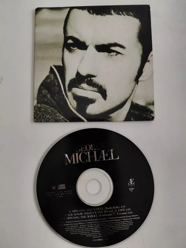 George Michael –  The Spinning The Wheel E.P. - 1996  Avrupa Basım - CD  EP, Promo-2.el