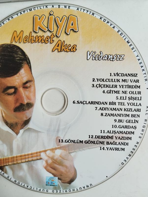 Mehmet Akca / Kiya - Vicdansız -  Türkiye  Basım  2. El   CD Albüm