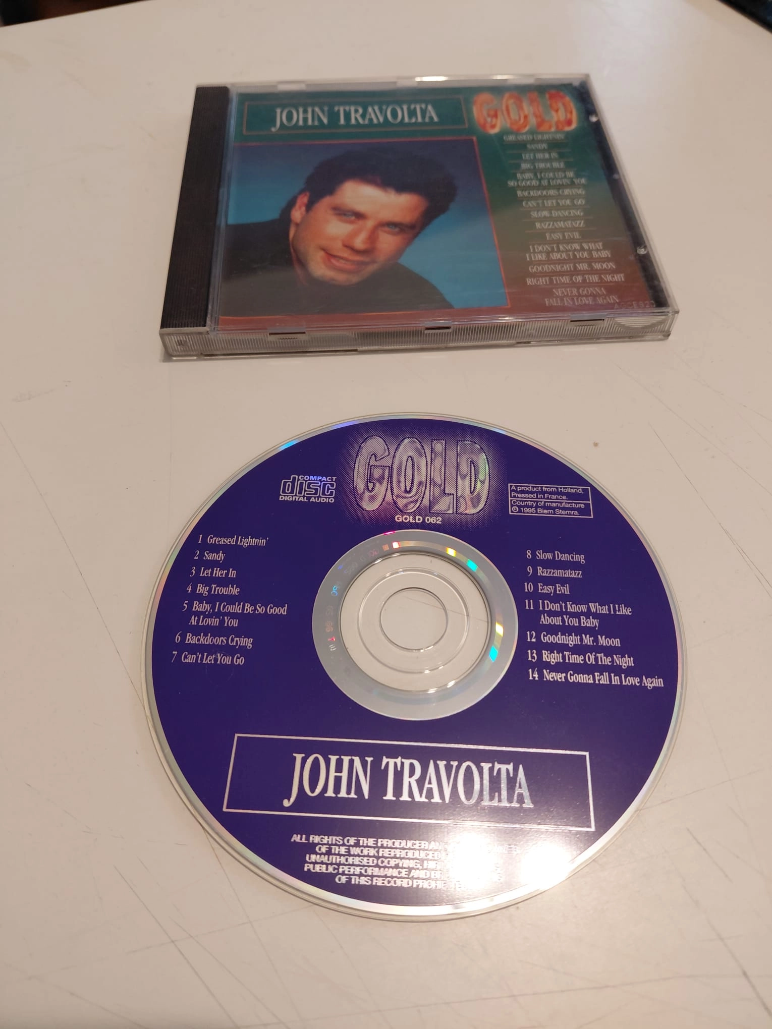 John Travolta –  Gold - 1993  Hollanda Basım - CD Albüm-2.el