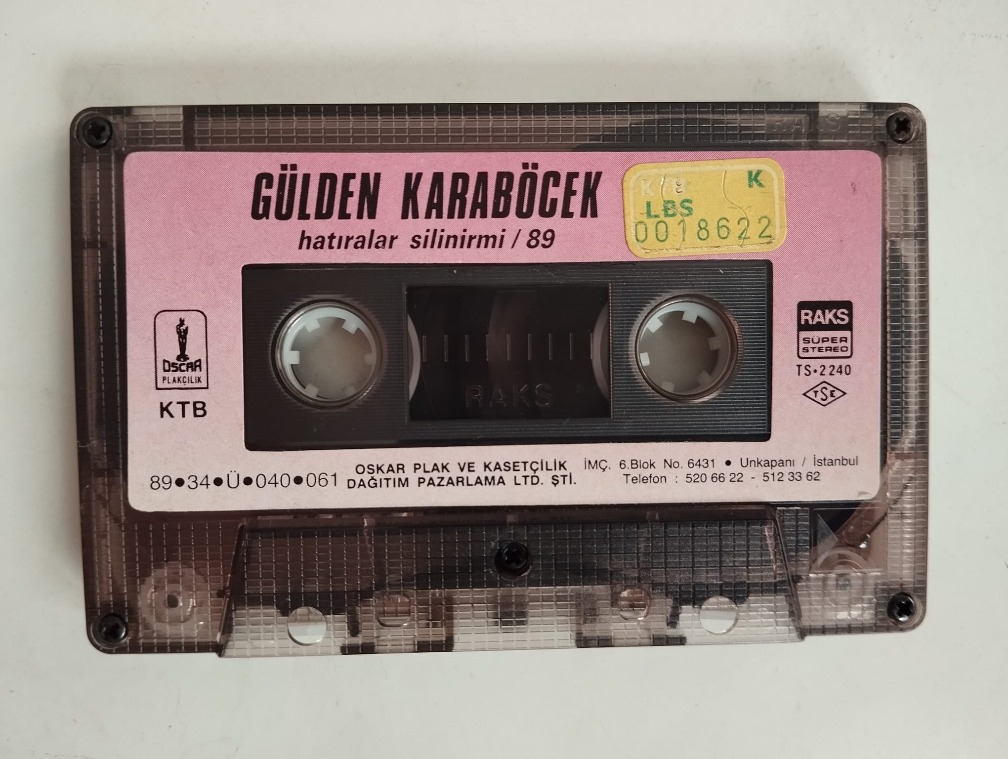 Gülden Karaböcek – Hatıralar Silinirmi / 89 - Türkiye Basım Kaset - Kapaksız-2.EL
