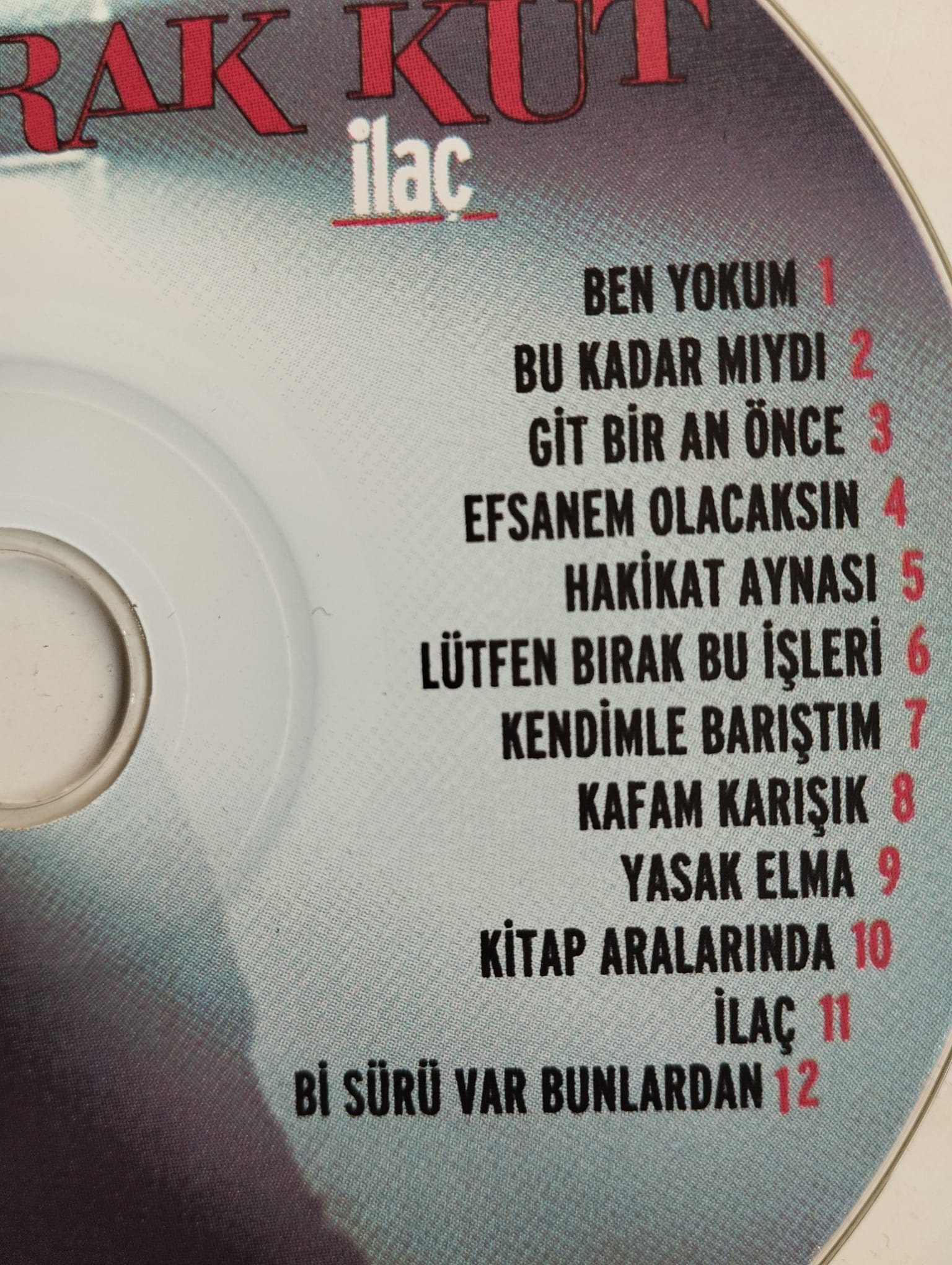 Burak Kut – İlaç - 2009 Türkiye Basım - 2. El CD Albüm