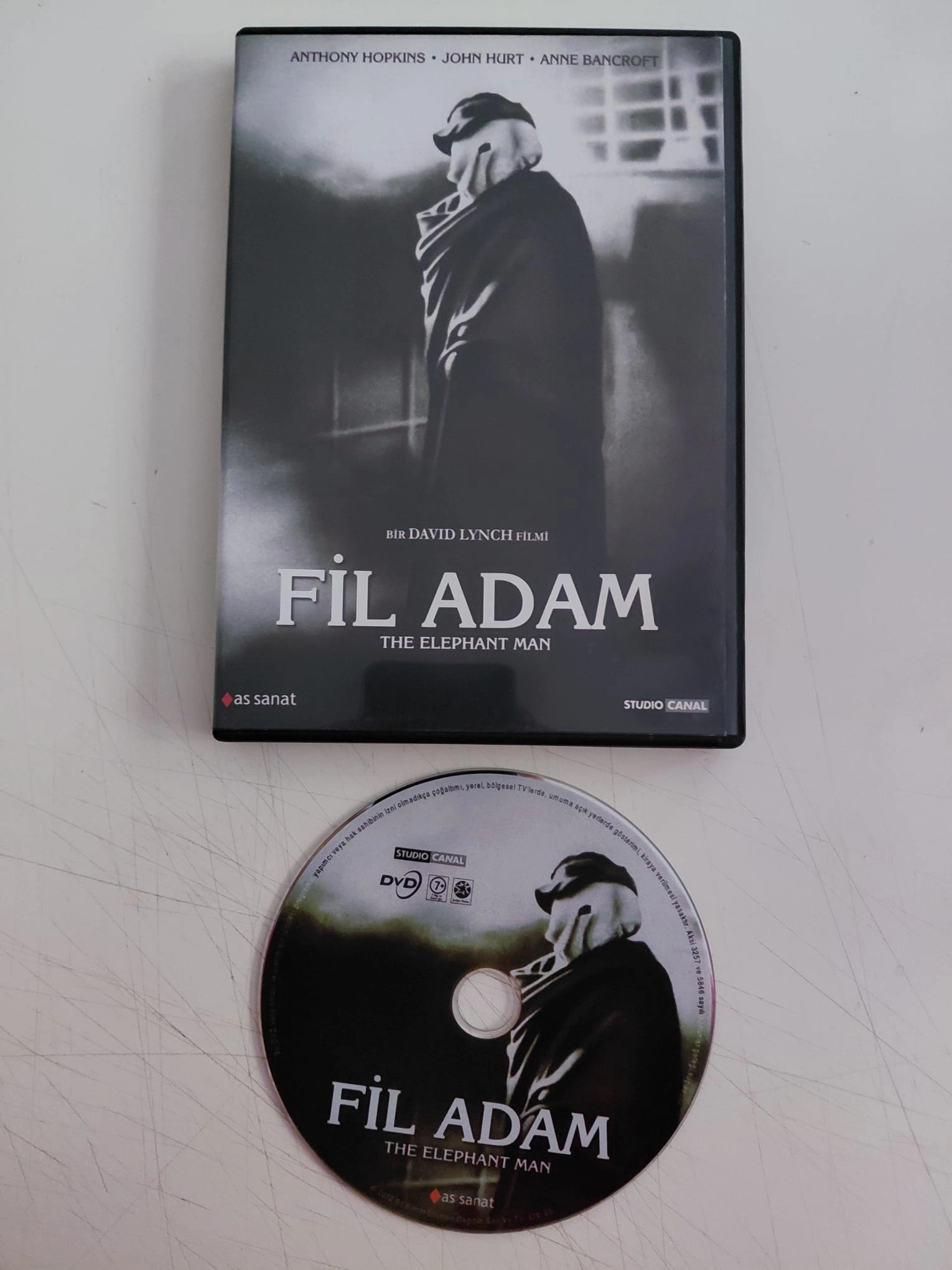 The Elephant Man (Fil Adam) - Yön: David Lynch -  DVD Film -2.el