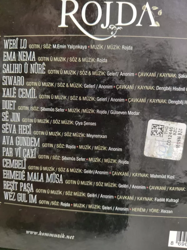 ROJDA - KEZI (Kadın Dengbej Şarkıları) - 2014 Türkiye  Basım - CD Albüm-2.el
