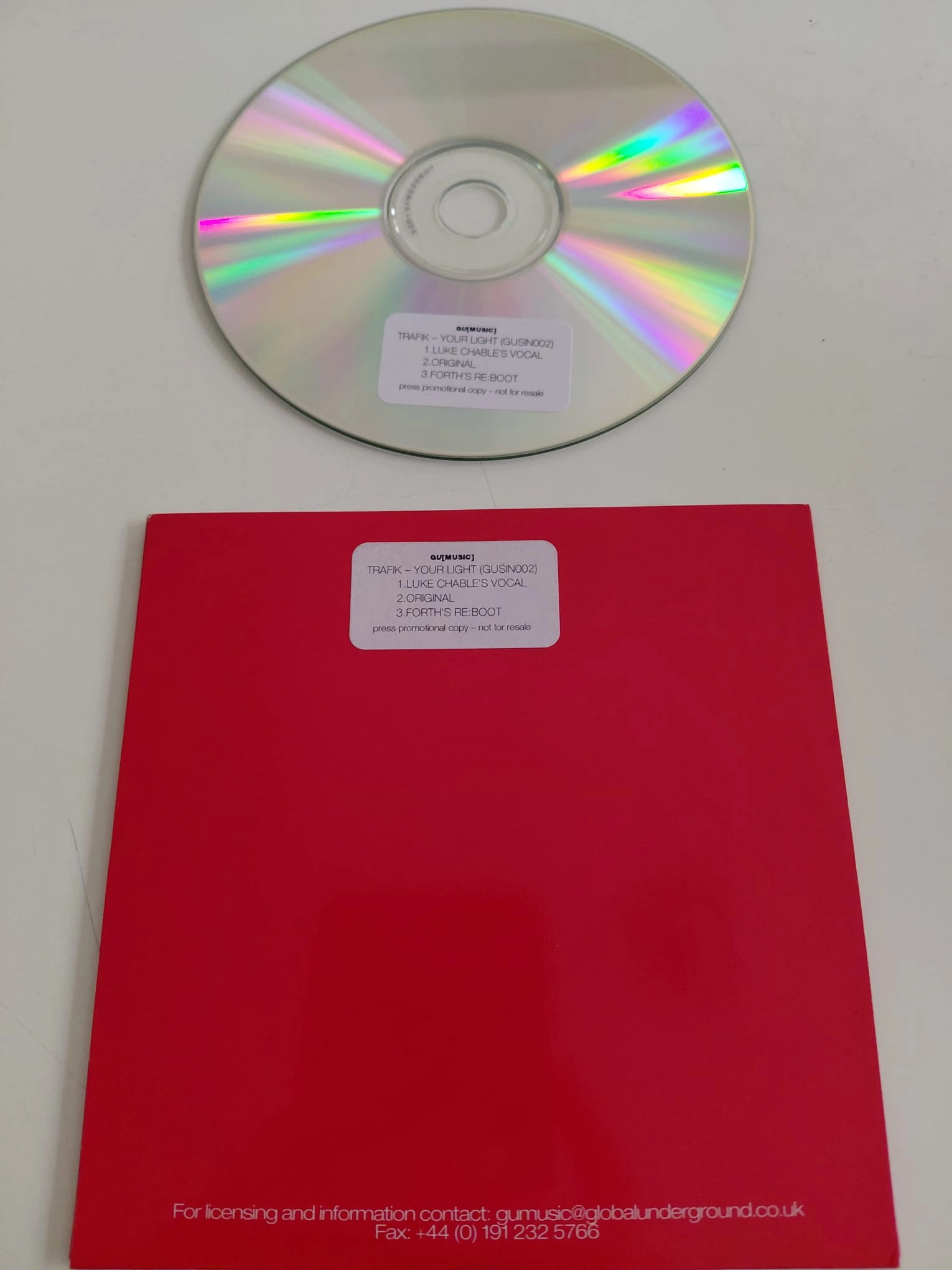 Trafik  – Your Light -  1997 İngiltere Basım - CD, Single, Promo-2.el