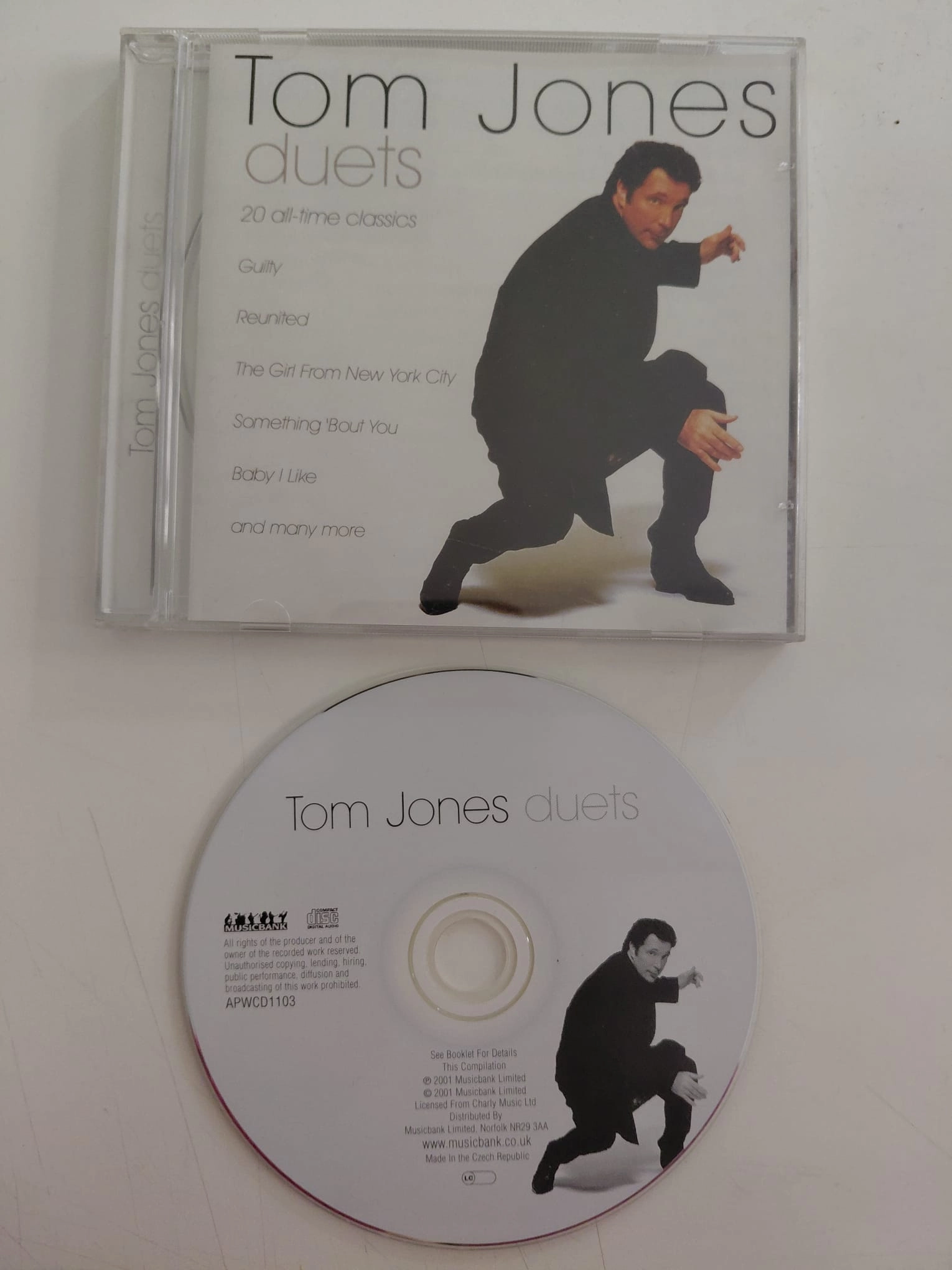 Tom Jones  – Duets - 2001  Avrupa Basım - CD Albüm-2.el