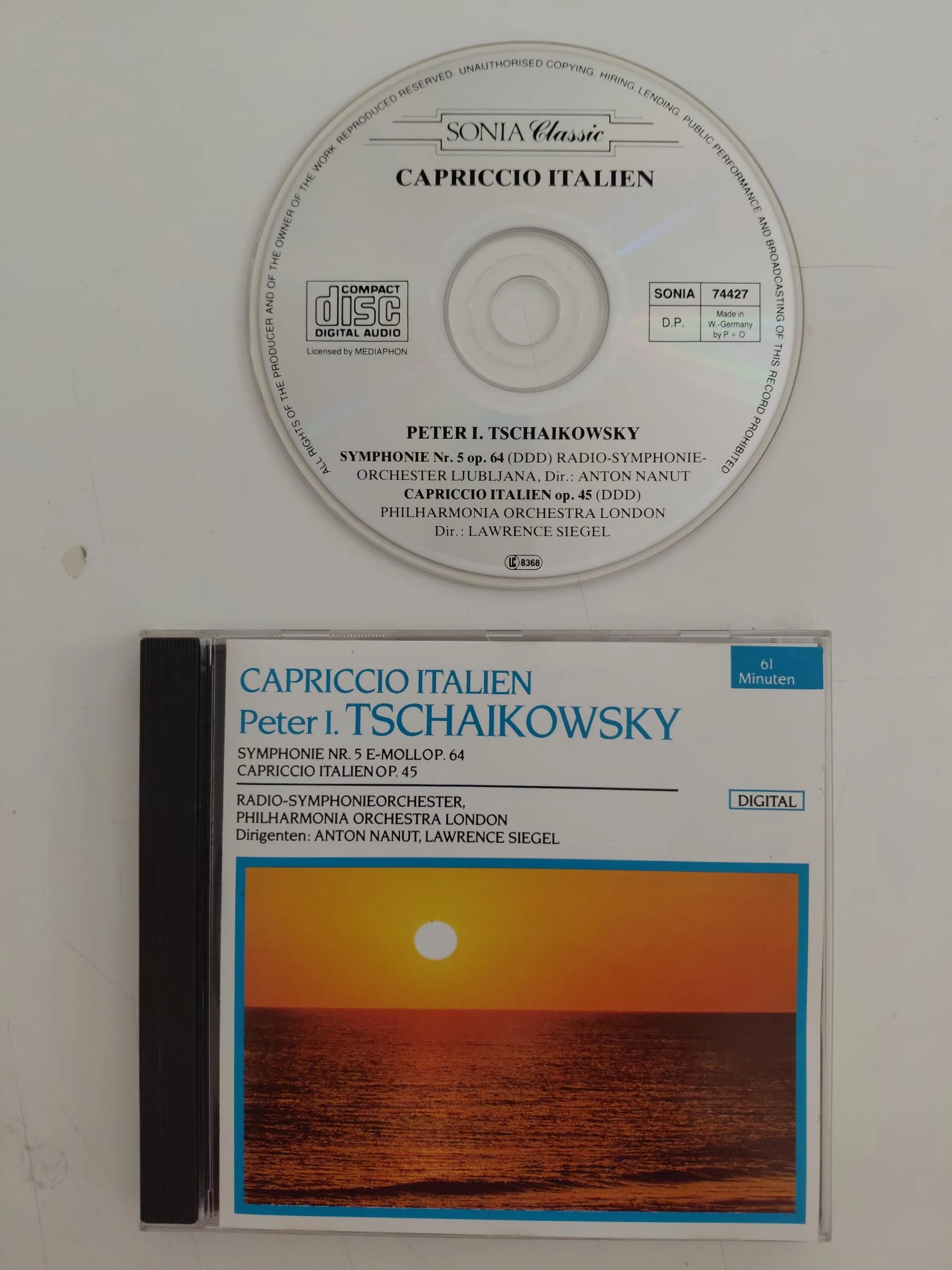 Tschaikowsky – Capriccio Italien – 1988 Almanya Basım - CD Albüm-2.el