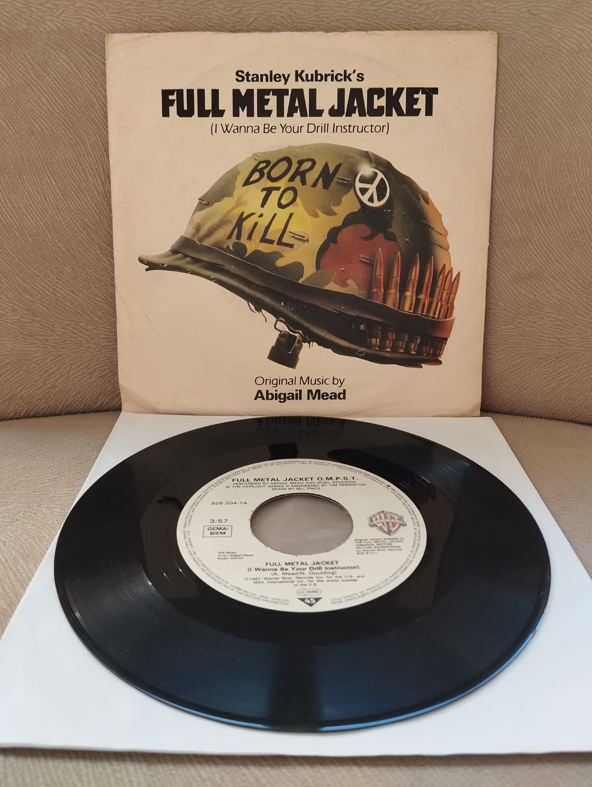 Full Metal Jacket (Soundtrack) / Stanley Kubrick’s - 1987 Almanya Basım 45 lik Plak-2.EL