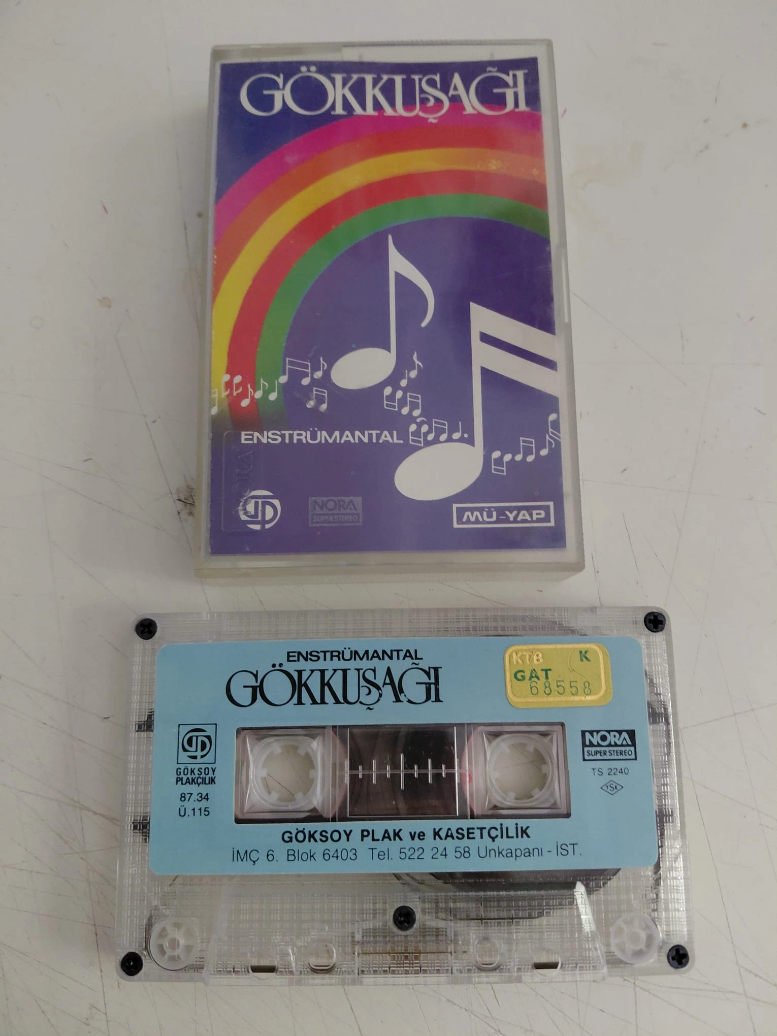 Gökkuşağı Enstrümantal - Gülüm Benim/Fındık Dalları...  - 1987 Türkiye Basım Kaset-2.el