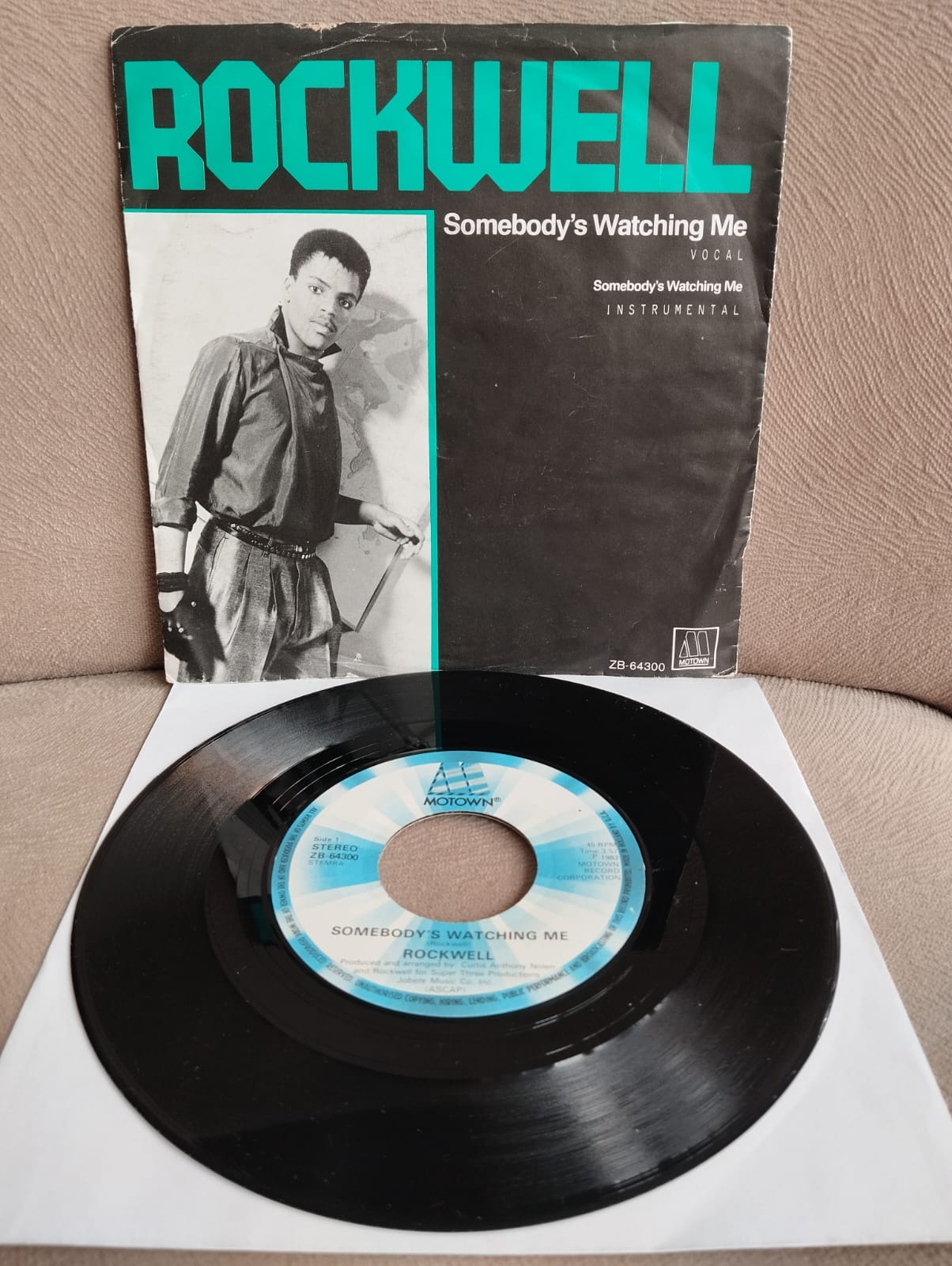 ROCKWELL – Somebody’s Watching Me -  1983 Hollanda Basım 45lik Plak-2.el