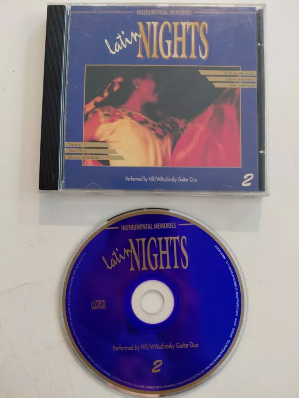 Hill/Wiltschinsky Guitar Duo  – Latin Nights 2  – 1996  Avrupa Basım - CD Albüm-2.el