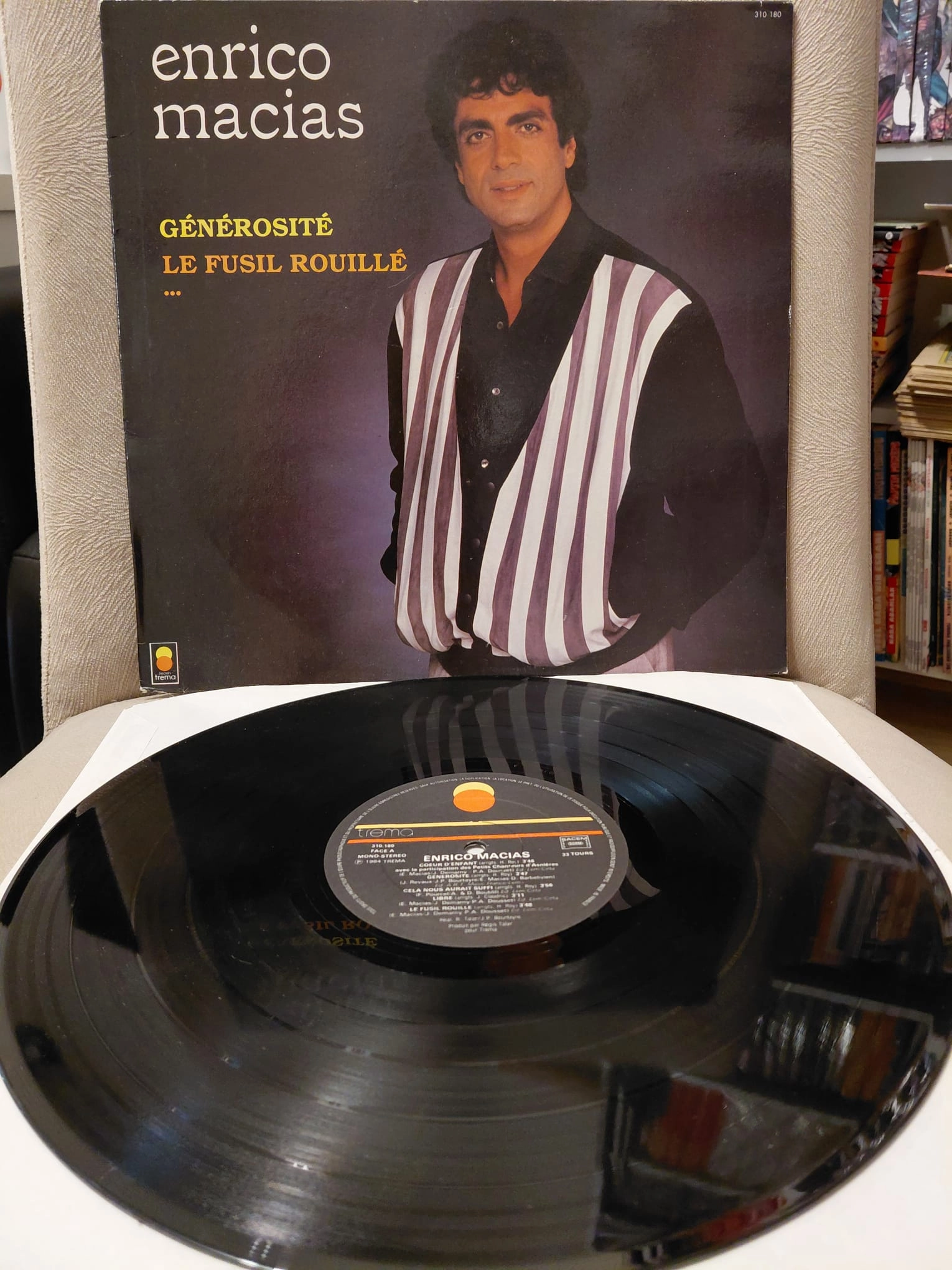 Enrico Macias  –  Générosité / Fusil Rouillé -  1984  Fransa Basım LP Plak
