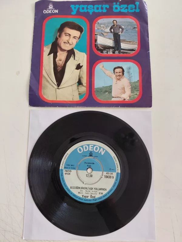Yaşar Özel  –  Artık Bu Solan Bahçede  - 1974  Türkiye  Basım 45’lik Plak-2.el