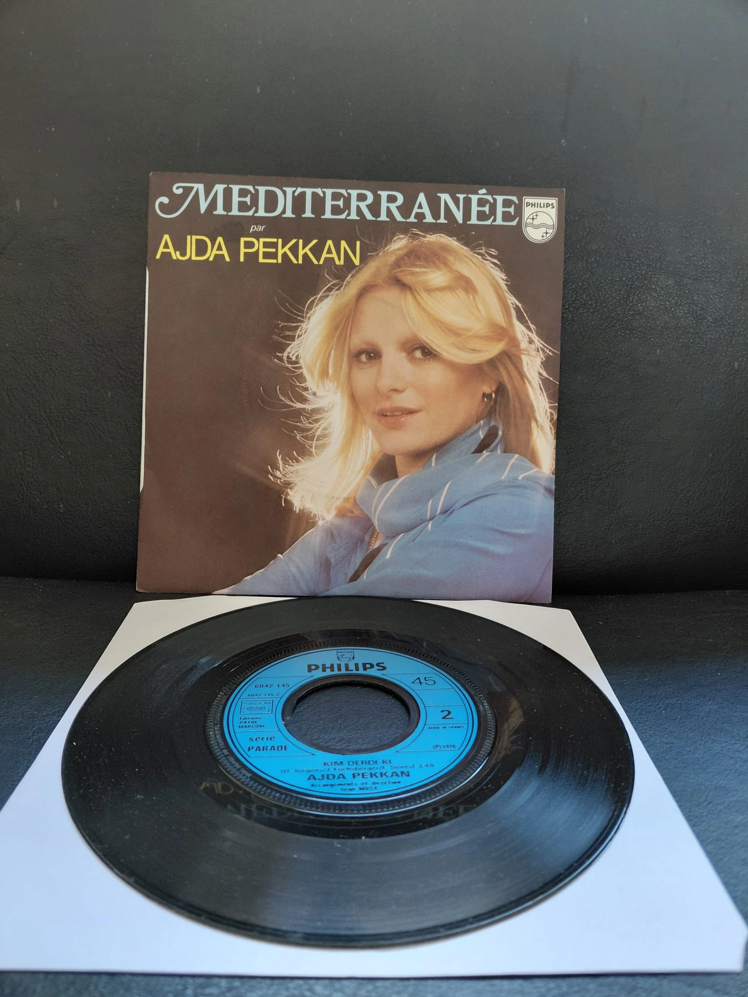 Ajda Pekkan  – Méditerranée /Kim-Derdi-Ki   -  1976 Fransa Basım 45lik Plak-2.el