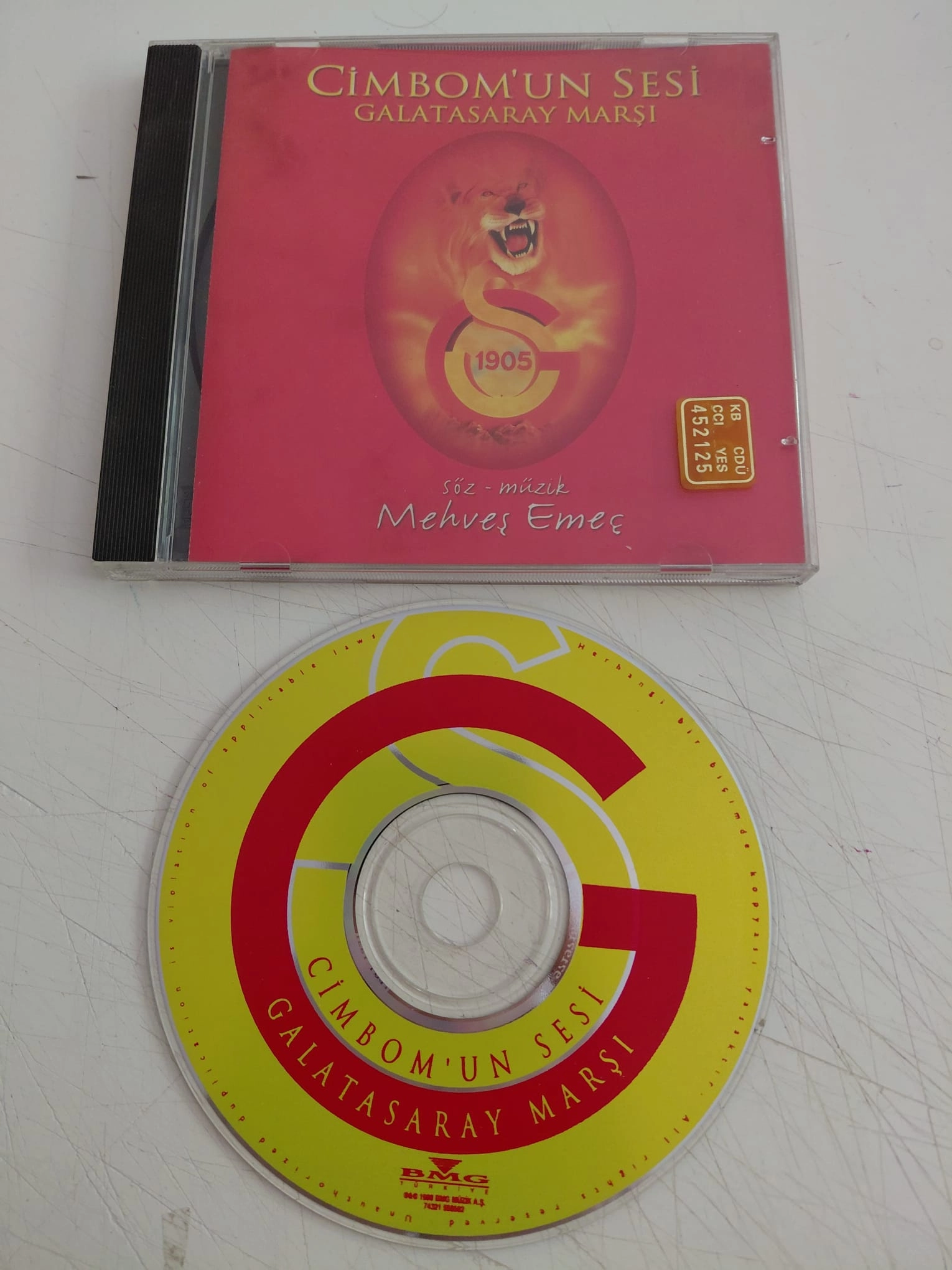 Mehveş Emeç – Cimbom’un Sesi - Galatasaray Marşı  -  1998 Türkiye  Basım CD  Single-2.el