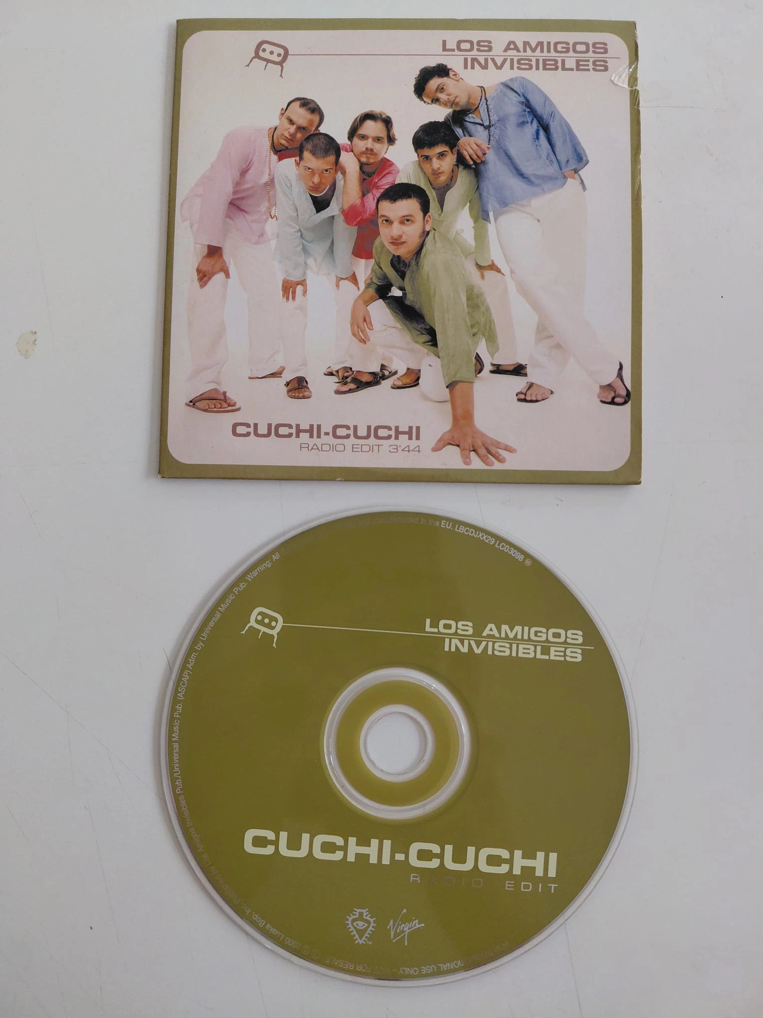 Los Amigos Invisibles – Cuchi-Cuchi -  2000  Avrupa Basım -  CD, Single, Promo-2.el