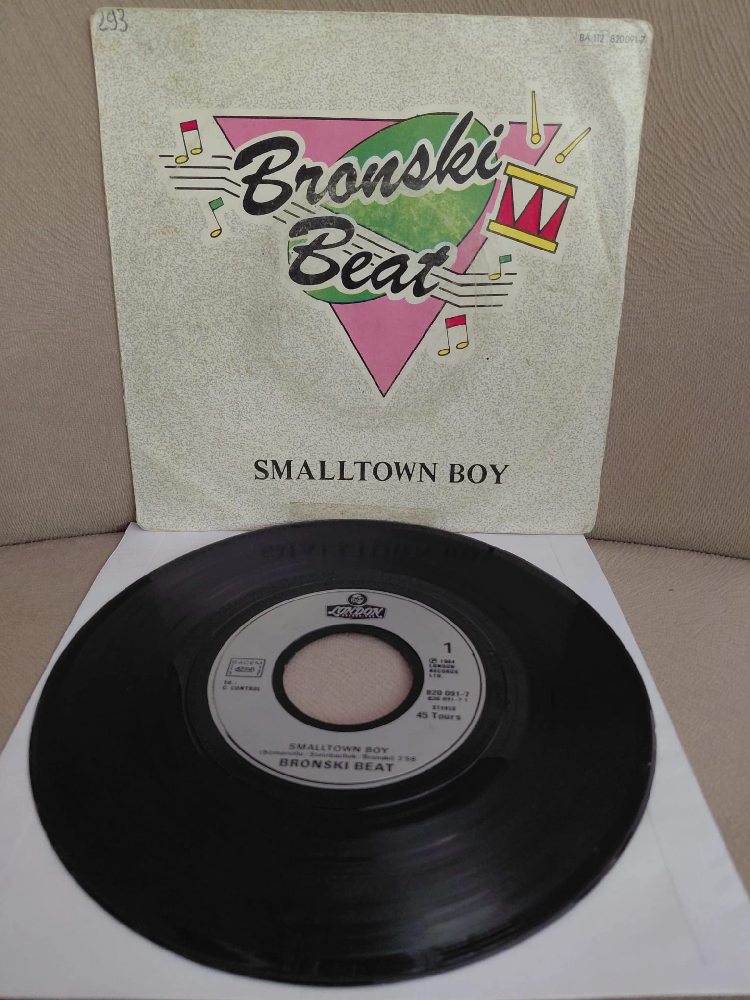 Bronski Beat  –  Smalltown Boy  - 1984  Fransa Basım 45’lik  Plak