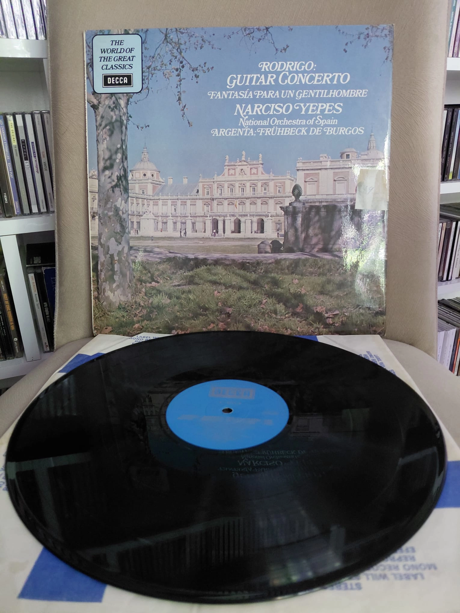 Rodrigo / Narciso Yepes – Guitar Concerto / Fantasía Para Un Gentilhombre - 1972 İngiltere Basım Albüm LP Plak-2.el