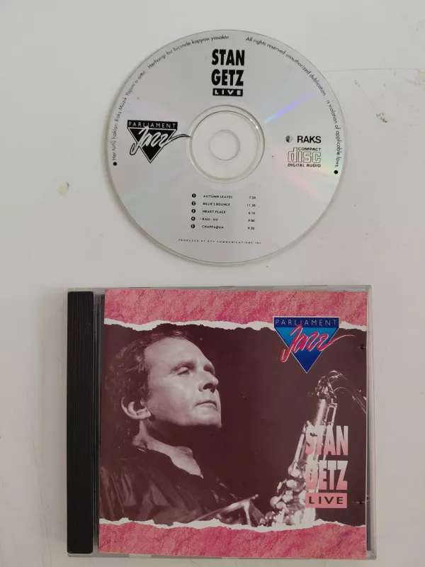 Stan Getz  – Live – Türkiye Basım - CD Albüm-2.el