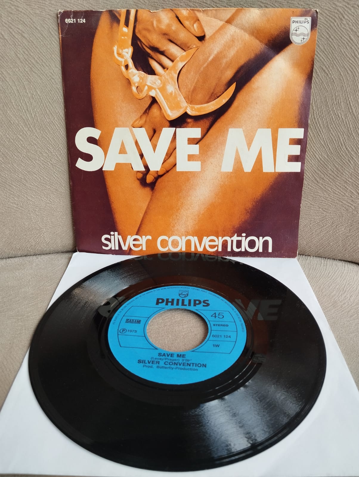Silver Convention – Save Me  - 1975  Belçika Basım 45lik Plak-2.el