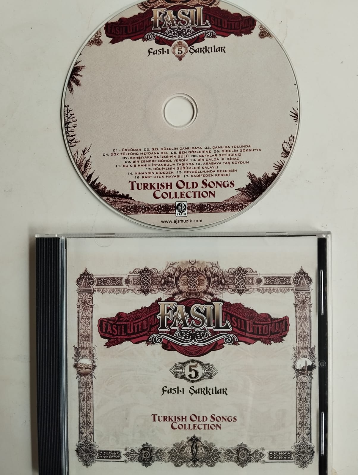 Fasıl 5 - Turkish Old Songs Collection -  2006  Avrupa Basım - 2. El CD Albüm