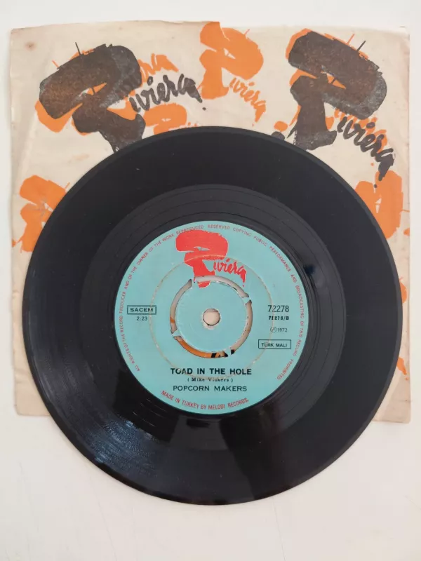 The Popcorn Makers – Popcorn  - 1972  Türkiye  Basım 45’lik Plak-2.el