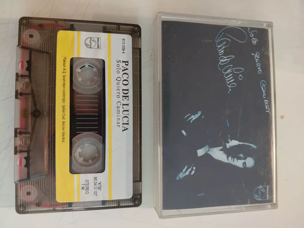 Paco De Lucía – Solo Quiero Caminar - 1988 Türkiye Basım Kaset-2.el