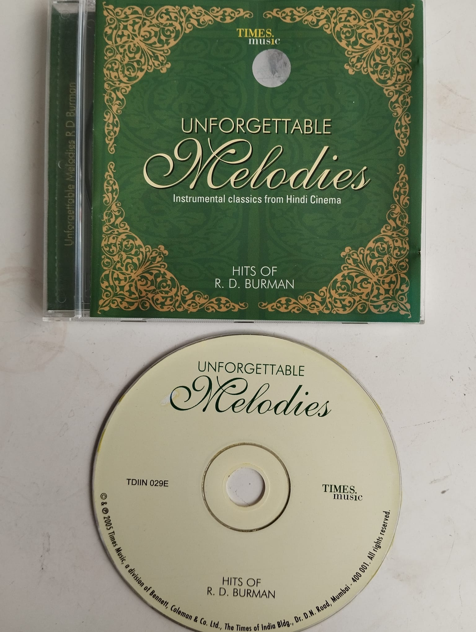  Instrumental classics from Hindi Cinema /Hits of S.D. Burman- 2005 Hindistan Basım -2. El CD Albüm