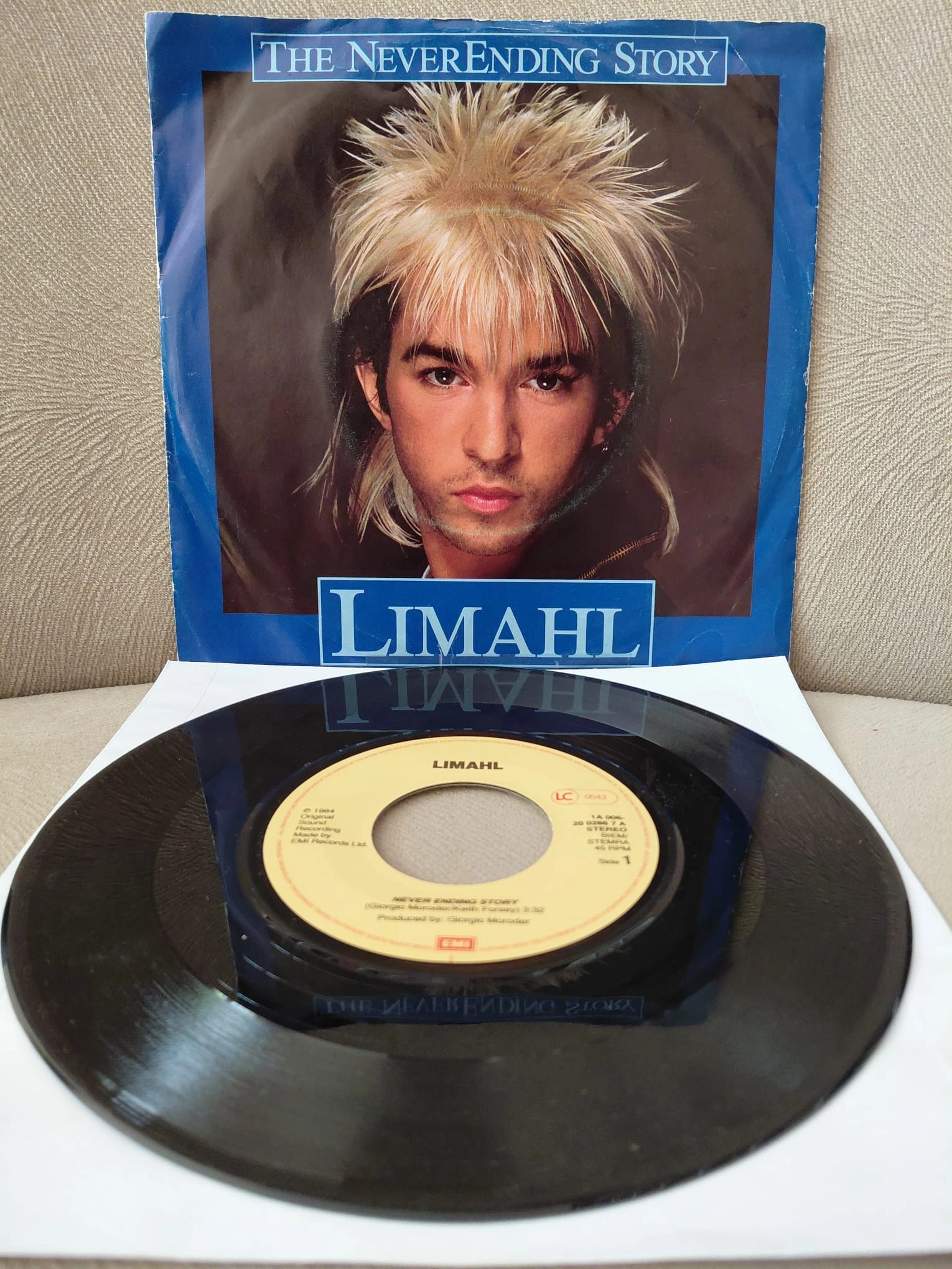 Limahl  –  The NeverEnding Story -  1984  Hollanda Basım 45 lik Plak