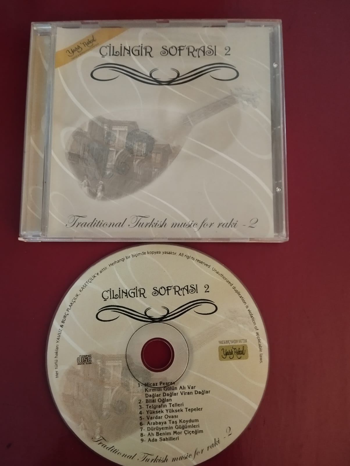 ÇİLİNGİR SOFRASI 2 - Traditional Turkish Music for Raki 2 - Türkiye  Basım CD  Albüm -2.El