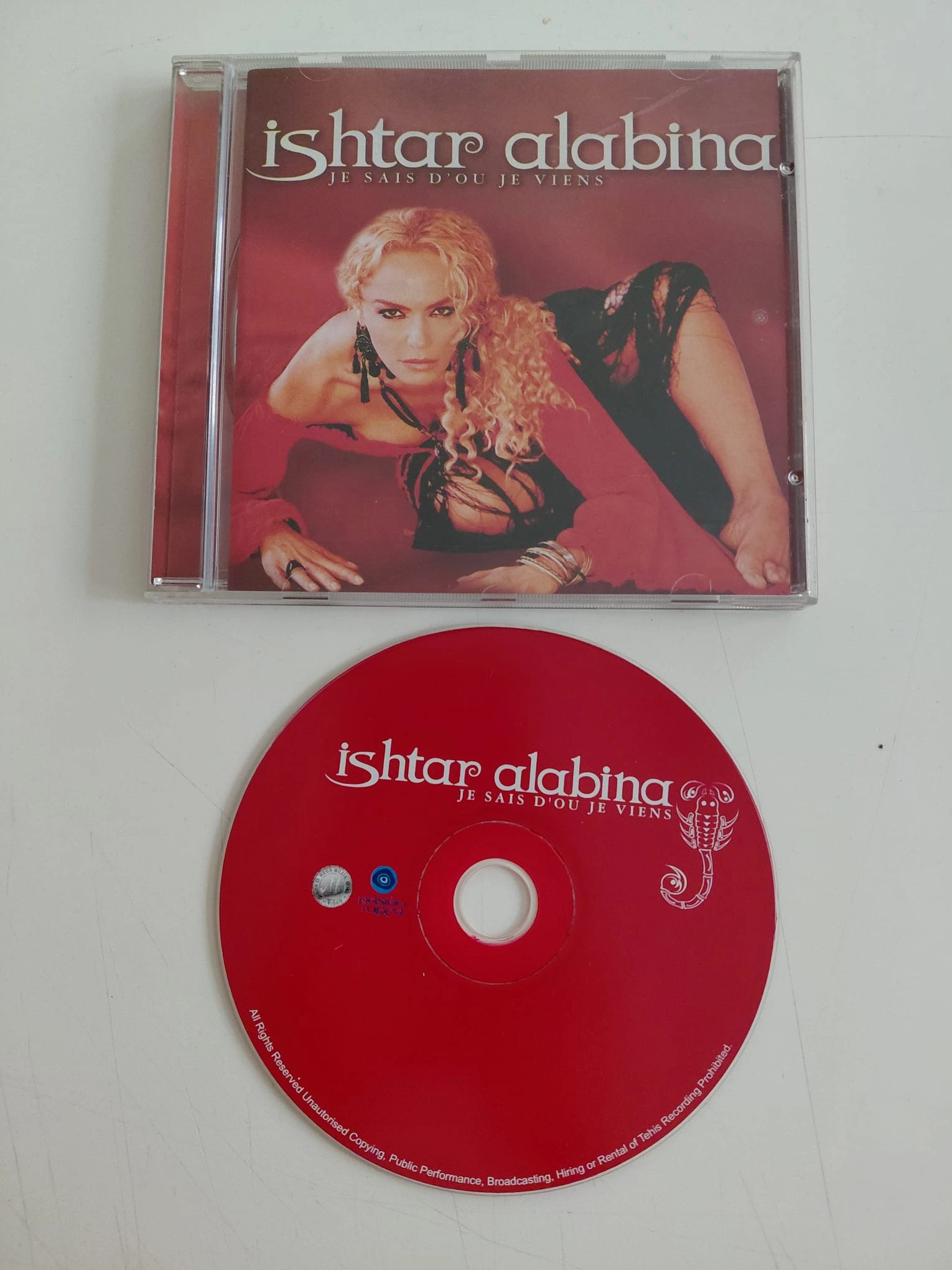 Ishtar Alabina  – Je Sais D’ou Je Viens -   Türkiye Basım - CD Albüm-2.el
