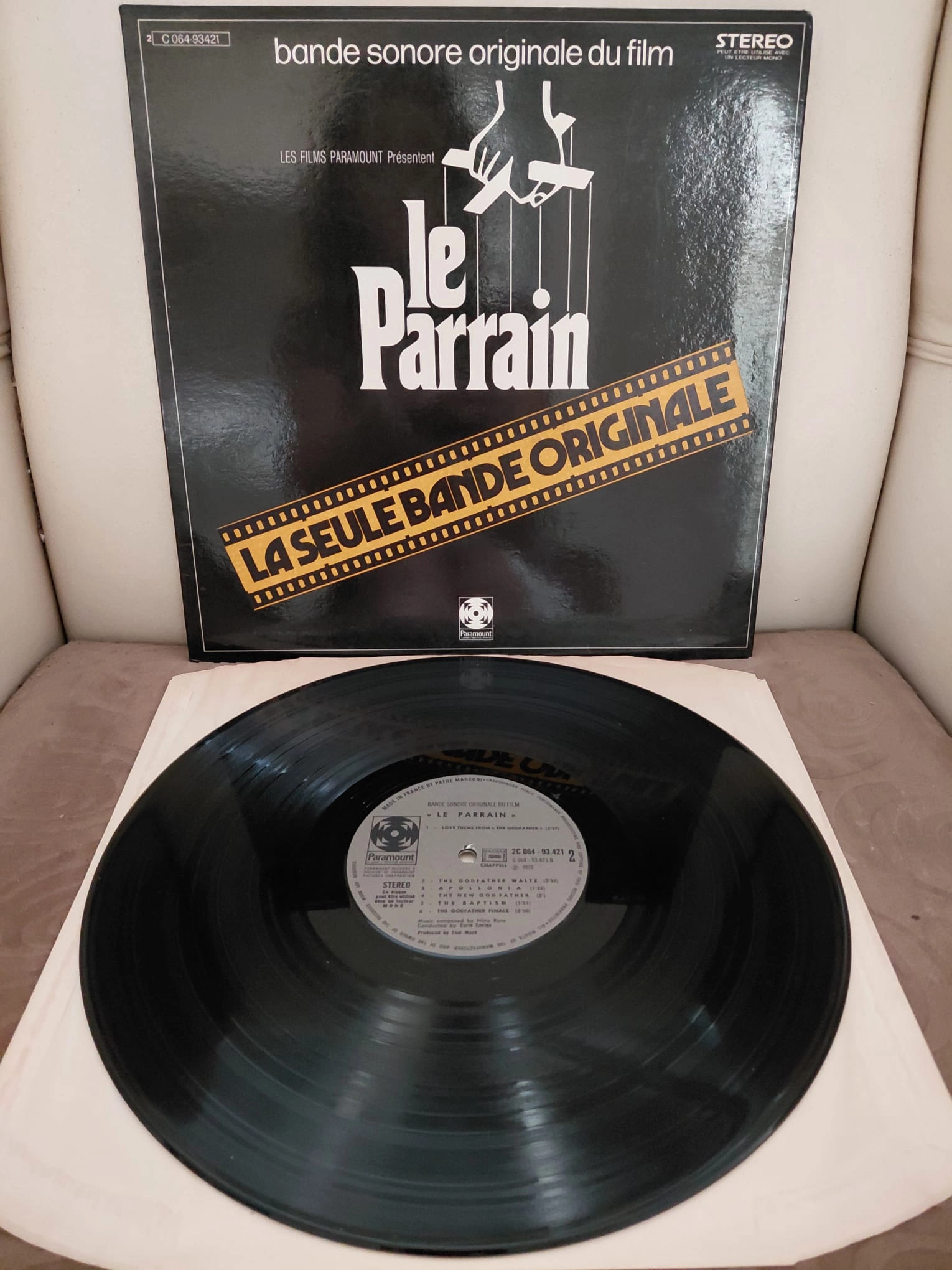 Nino Rota – Le Parrain ( The Godfather Soundtrack ) - 1972 Fransa Basım 33lük LP Albüm